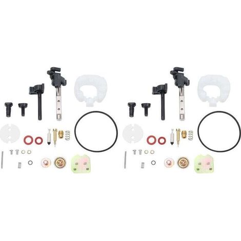 Kit de reconstruction de carburateur 2 ensembles de remplacement d'outil de réparation de carburateur pour moteur GX390 13HP (1/4)