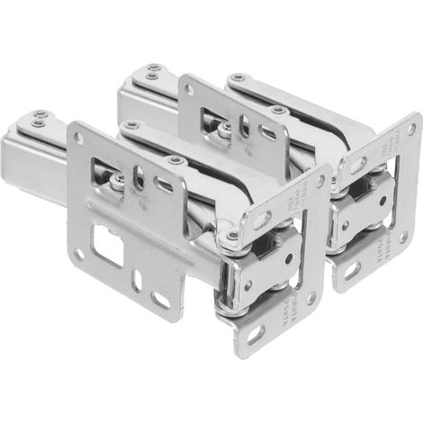 Charnières Lourdes Argentées 170° pour Portes, Pack de 2 Pièces (1/5)