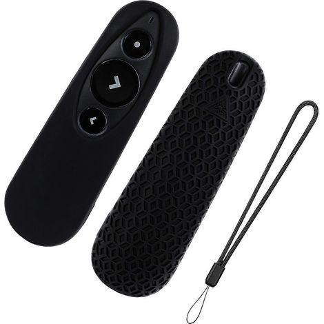 Petites protections en silicone colorées pour télécommandes de présentation, résistantes aux déchirures, disponibles en plusieurs couleurs (noir). (1/4)