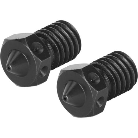 2 buses pour imprimante 3D en acier trempé, orifice de 0,4 mm, résistantes aux hautes températures, pour imprimantes 3D V6 (1/5)