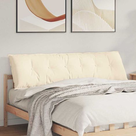 Rückenkissen Creme 180 x 50 cm Cordstoff