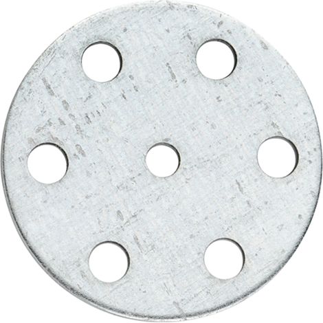 Arandela metálica para la fijación de mallas metálicas o membranas de impermeabilización para pistola de gas. Cubo de 1000 piezas (1/2)