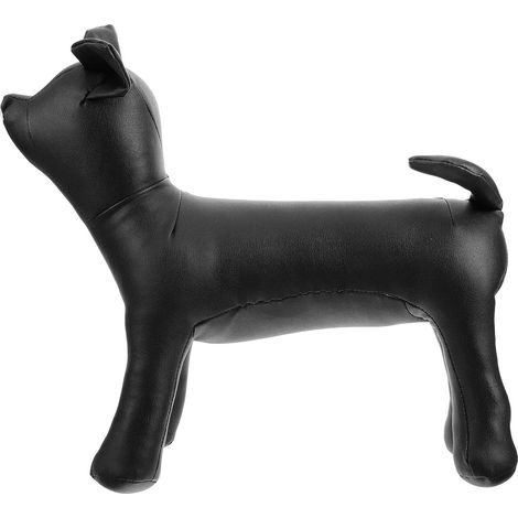 Mannequin pour Chien Petit Modèle S en Cuir PU, Présentoir à Vêtements pour Animaux de Compagnie, Modèle Canin D'exposition Réaliste pour Boutique et Usage Professionnel (1/5)