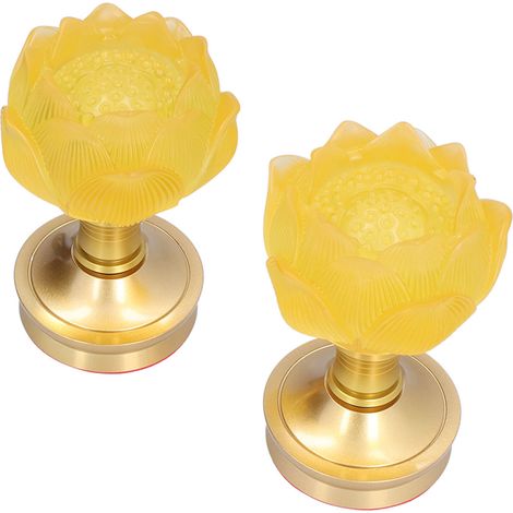 2 Lampe Bouddhiste LED, 3 Couleurs Réglables, Lumière Fleur de Bouddha, Fourniture de Foi Bouddhiste, Prise UE 100-240V (1/5)