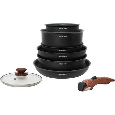 Arthur Martin Kochtopfset 8 Teile Aluminium (1/3)