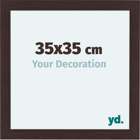 yd. - Cadre photo 35x35 - Chene Fonce - MDF - Como (1/5)