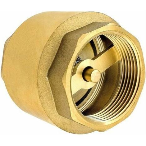 Clapet anti-retour 1/2 pouce en laiton – Résistant à la corrosion – Filetage BSP – Pour systèmes de plomberie – Écoulement unidirectionnel