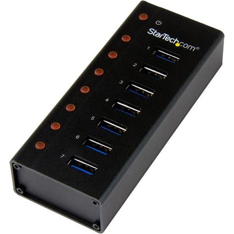 StarTech.com ST7300U3M hub & concentrateur USB 3.2 Gen 1 (3.1 Gen 1) Type-B 5000 Mbit/s Noir (1/3)