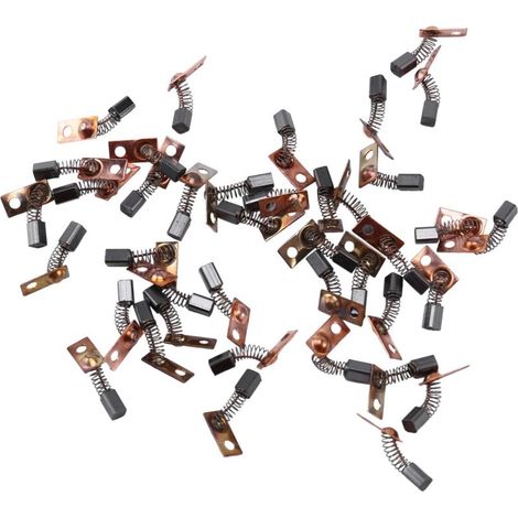 40 PièCes Balais de Charbon Moteur éLectrique Remplacer pour / SéRie Saeyang Rectifieuse Dentaire PièCe à Main Micromoteur 3X3X4.5Mm (1/4)