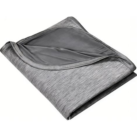 Couverture Rafraîchissante - Tissu Mica Nylon Polyester Double Face - Léger Respirant pour Lit Canapé Voiture - Taille Queen - 1 Pièce (1/5)