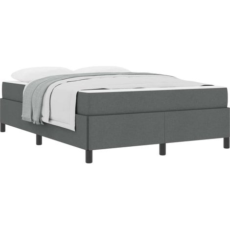 Maison Exclusive - Boxspringbett mit Matratze Dunkelgrau 140 x 19