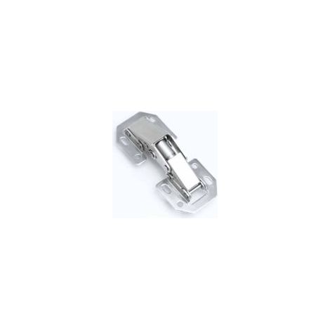 Set di 8 cerniere invisibili in acciaio inox per ante di mobili, 105 x 44 mm, angolo di 90 gradi - Crezuo