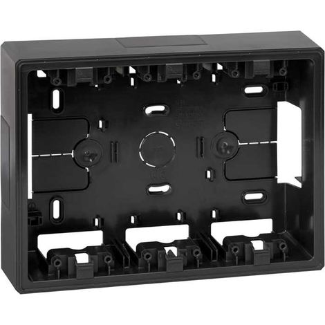Base caja superficie para kit 3 módulos grafito SIMON 51050003-038