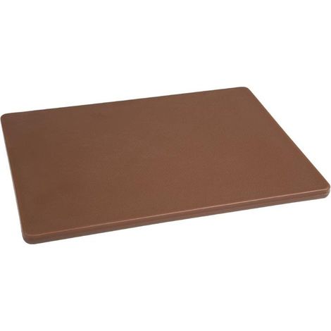 Planche à découper Polyéthylène marron 45x30x1,2 cm - Hygiplas