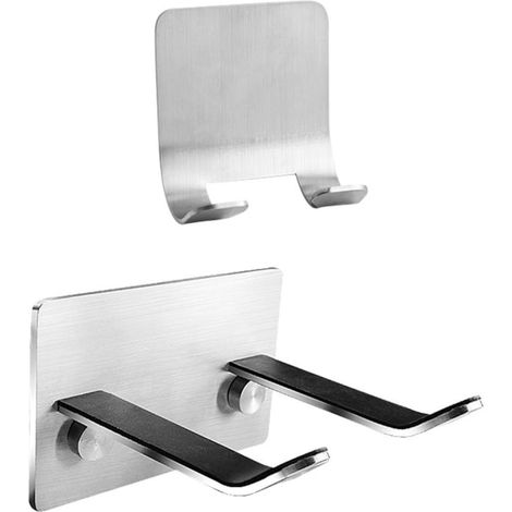 Support pour sèche-cheveux Healeved , fixation murale sans perçage , acier inoxydable , lot de 2 , a (1/5)
