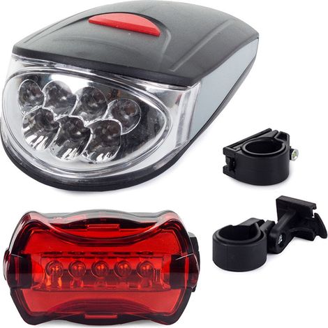 Feux de vélo avant arrière 7+5 led