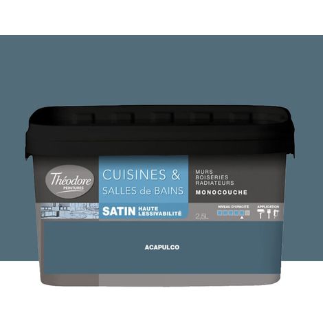 Peinture Cuisines & Salles de Bains Théodore Acapulco 2,5 L (1/2)