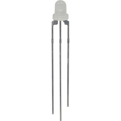 Kingbright L-115VGYW LED mehrfarbig Grün, Gelb Rund 3 mm 30 mcd, 24 mcd 60 ° 24 mA 2.2 V, 2.1 V