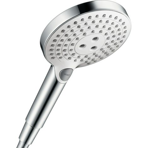 hansgrohe Handbrause Raindance Select S 120 Brausekopf d= 125mm, 3jet, weiß chrom