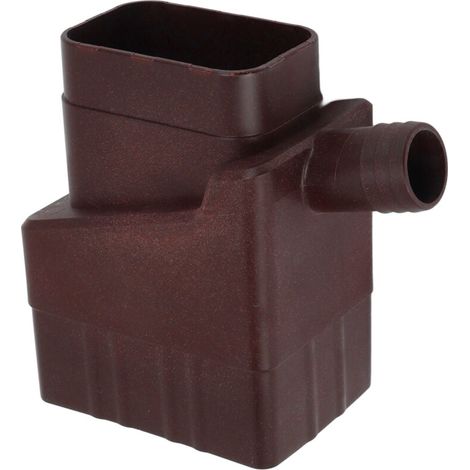 Kit de Récupération d'Eau Pluviale avec Dévidoir Résistant aux UV pour Baril et Jardin, ABS, 612g, Marron Foncé (1/4)