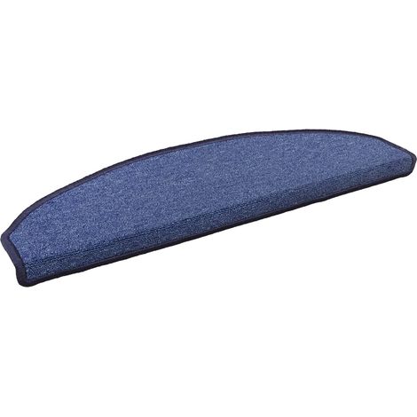 Self-adhesive Stair Mats 15 pcs Blue 80 x 24.5 x 3.5 cm vidaXL