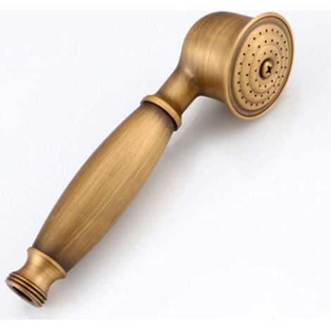 Cabezal de ducha vintage de latón con forma de teléfono, apto para baños y cuartos de ducha (1 pieza, 17,5 x 5 cm). (1/5)