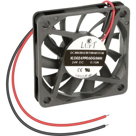 Lüfter 24Vdc 92x92x25mm 2 Drähte Reibung LUFT (1/2)