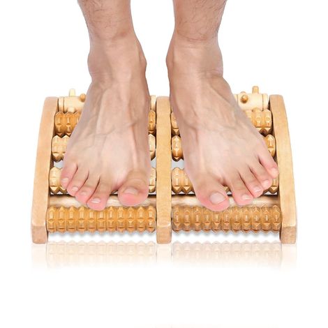Filiyano-Rouleau de massage en bois pour les pieds - Appareil de réflexologie plantaire - Rouleaux relaxants - Outils de réflexologie - Rouleau de (1/5)