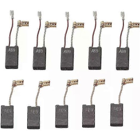 Lot de 10 balais de charbon Bosch pour perceuses et marteaux perforateurs GBH 5-40 DCE, GSH 5-CE, GSH 5 E et GBH 5-40 DE - Pièces détachées (1/5)