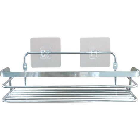 Panier de Douche Adhésif "Filaire Premium" 26cm Chrome (1/3)