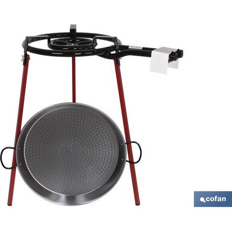 KIT PAELLERA 46CM+QUEMADOR 40CM+ PATAS (1/2)