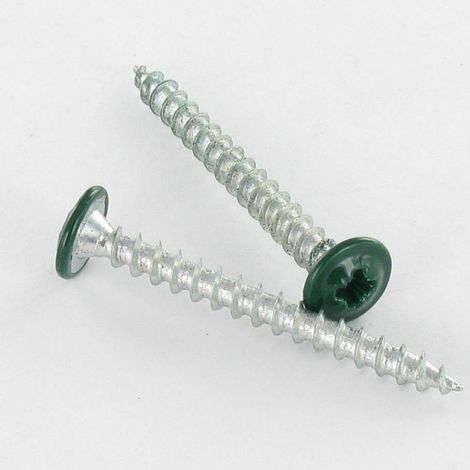 VBA3 Poelier Pozi 4X40 Acier zingué RAL6005 vert mousse Vert-500 pièces