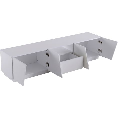Mueble para TV moderno de 170 cm en MDF blanco HOMVRA (1/5)