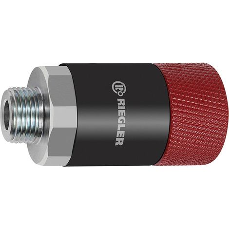 Riegler Dreh-Sicherheitskupplung NW 11, ISO 6150 C, Stahl, G 3/4 AG (1/3)