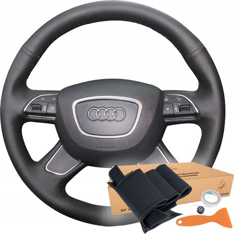 Patrón de moldura de la cubierta del volante para Audi A3, A4, A6, A8, S8, Q3, Q5 y Q7 (1/5)