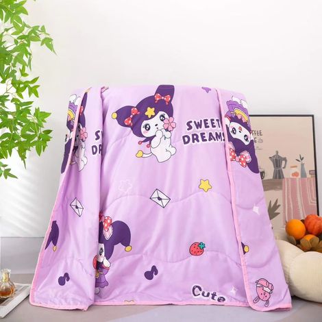 Cute Small Quilt Cartoon Blanket Super Soft Anime Blanket For Bedroom Living Room Bed Sofa Car 110150cm (1/4)