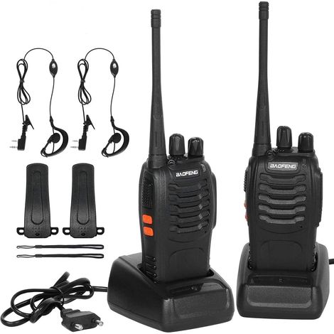 Talkie Walkie 16 Canaux - CTCSS/DCSTalkie Walkie Rechargeable 1500mAh Radios Portée 3-5 km (1/5)