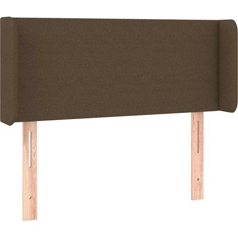 Maison Exclusive - Cabecero de tela marrón oscuro 83x16x78/88 cm (1/5)