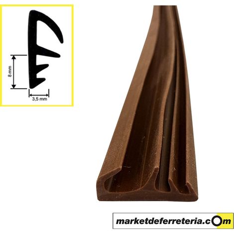 JUNTA AISLANTE PVC PL11P 75M MARRON VIRU