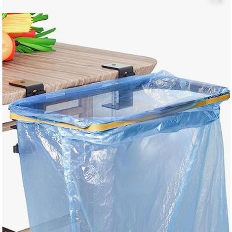 Porte-Sac Poubelle, Support pour Sacs Poubelle et Sacs, Support Sac Poubelle en Acier Inoxydable, Support Sacs Poubelle à Suspendre pour la Cuisine sous l'évier Poubelle de Cuisine (1/5)