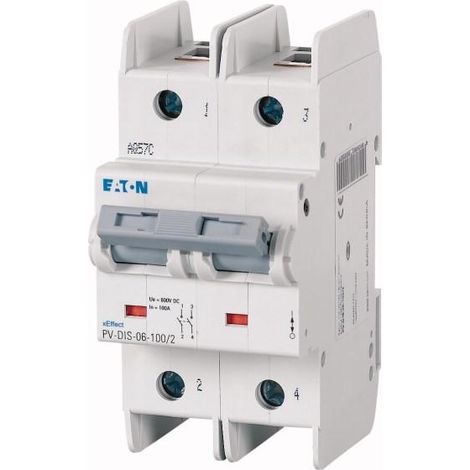 Interrupteur sectionneur PV 2P 16A 000179255 EATON PV-DIS-06-16/2