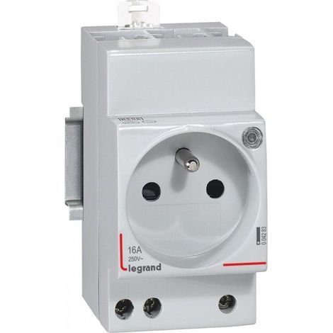 Steckdose 10/16 A 250V 2P + T mit Verschluss und LEGRAND-Anzeige 004283