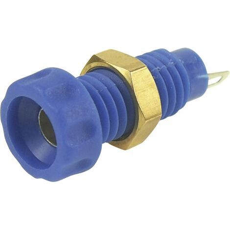 Embase femelle Ø de la broche: 4 mm Cliff CL1456A bleu 1 pc(s) (1/3)