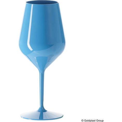 Gold Plast Calice Wine Cocktail 470 Cc Blu Tritan