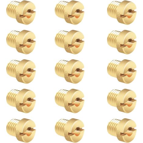 Kit jet principal carburateur 15 pièces M6 60-130 – taille 12 et 17.5mm – pour gicleurs Dell'Orto PHBN-PHVA (1/5)