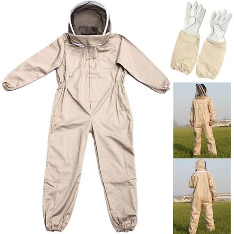 TEMPSA Costume Apiculture Abeille Avec Gants Anti Abeille Protection M (1/4)