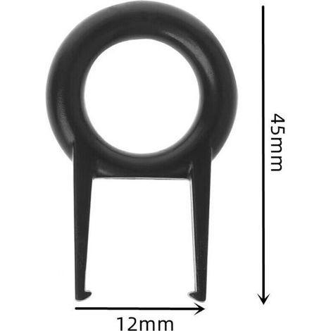 Extracteur De Touches Clavier Mécanique Noir À Embout Arrondi – Outil De Démontage Pour Claviers Gaming Et Bureau – Lot De 5 (1/5)
