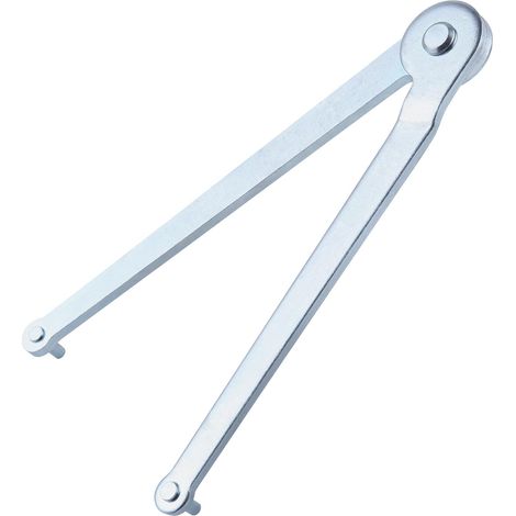 Llave universal ajustable para amoladora angular - Llave ajustable de acero - Llave de pasador - Llaves de tuercas de seguridad para soportes de amoladora angular y tuercas redondas con orificios perf (1/5)