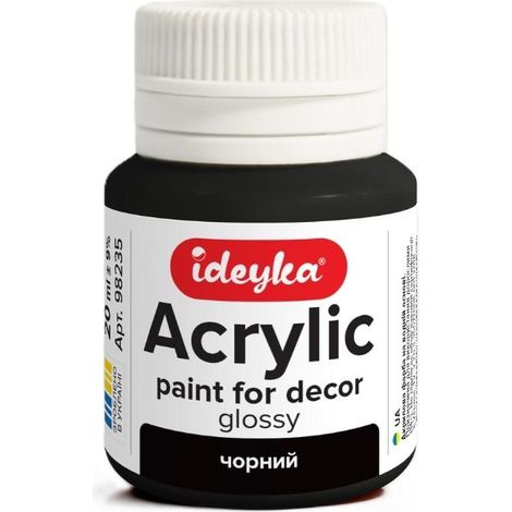 Vernice acrilica nera 20 ml