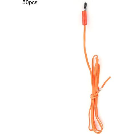 Allume-feu pyrotechnique sans fil 50 pièces avec câble de 100 cm et télécommande (1/5)